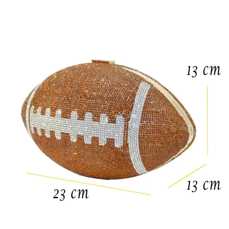 Round Handbags Evening Clutch Purse Diamond Shoulder Bag For Women
