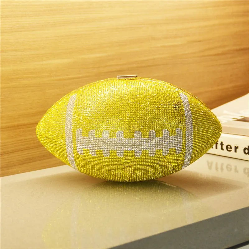 Round Handbags Evening Clutch Purse Diamond Shoulder Bag For Women