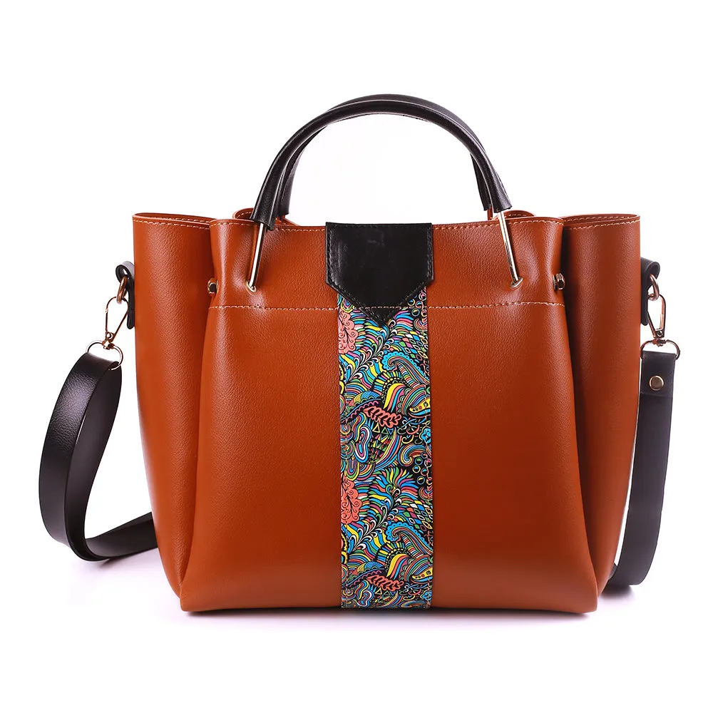 Royal Brown 4 Pieces Handbag