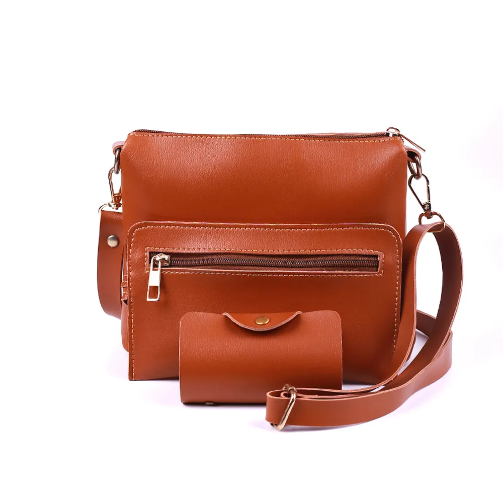 Royal Brown 4 Pieces Handbag