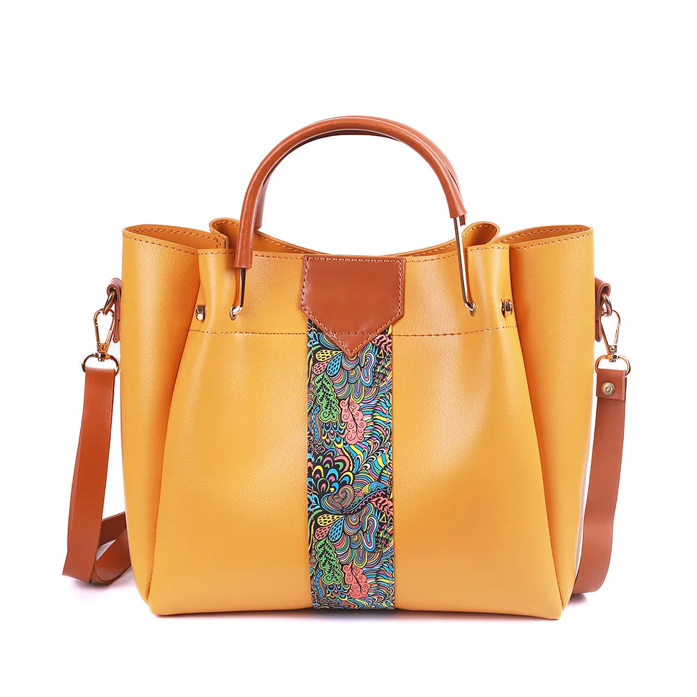 Royal Mustard 4 Pieces Handbag
