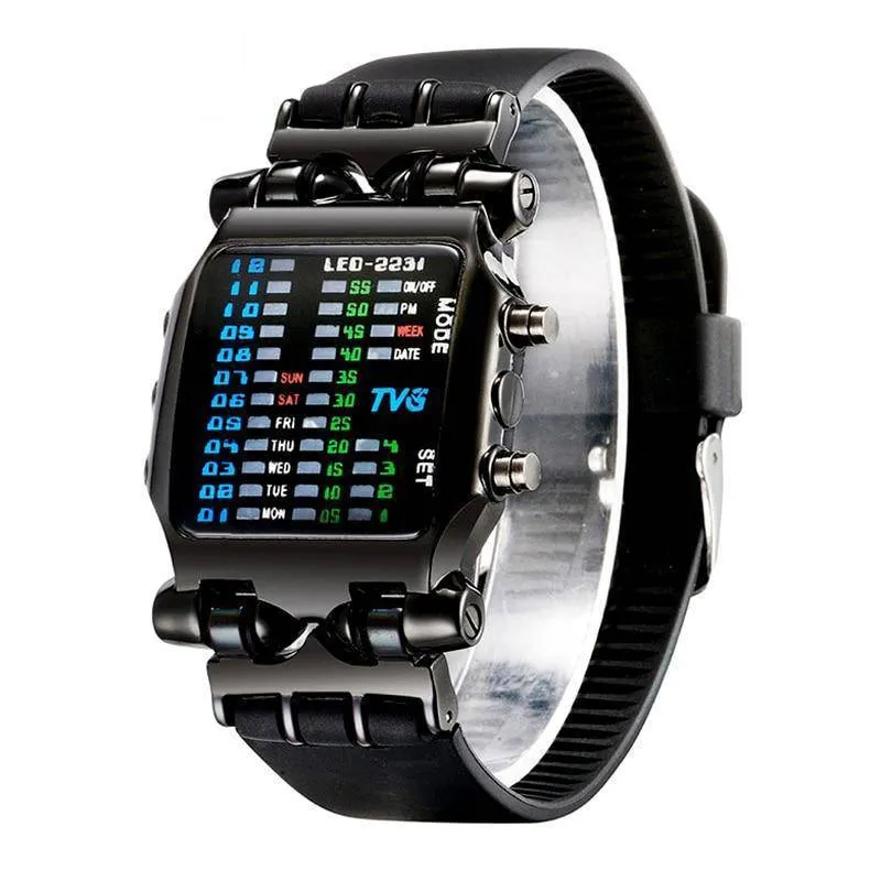 Rubber Strap LED Digital Watch