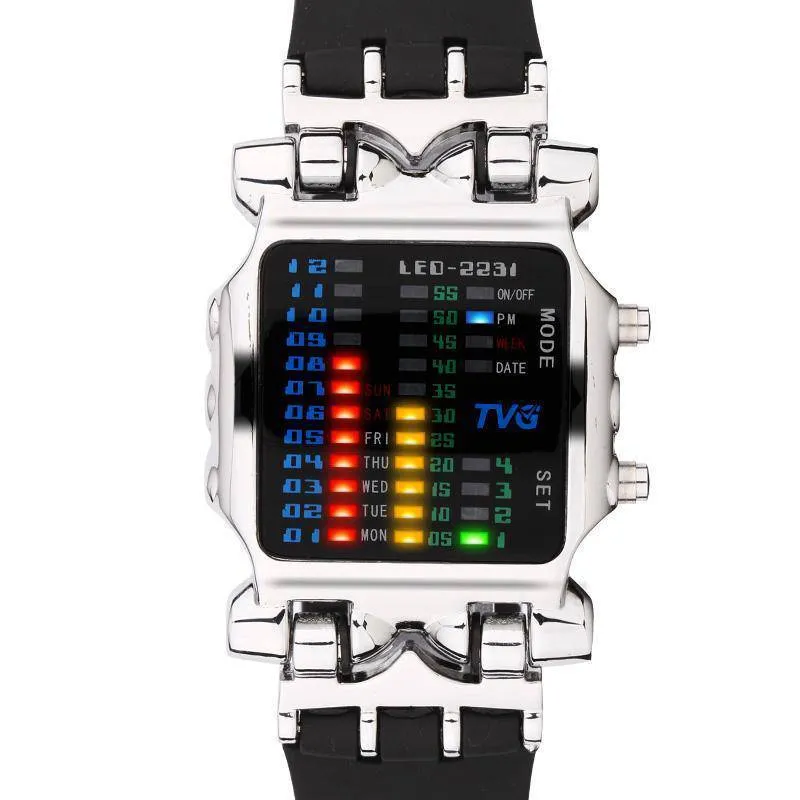 Rubber Strap LED Digital Watch