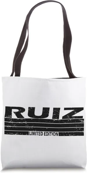 Ruiz Surname Limited Edition Retro Vintage Style Sunset Tote Bag
