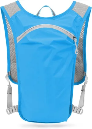 Running Hydration Vest Backpack,Lightweight Water Running Vest with 1.5L Water Bladder Bag Daypack for Hiking Trail Running Cycling Race for Women Men Kids,Red (Blue )