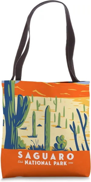Saguaro National Park Cactus Cacti Desert Scene Souvenir Tote Bag
