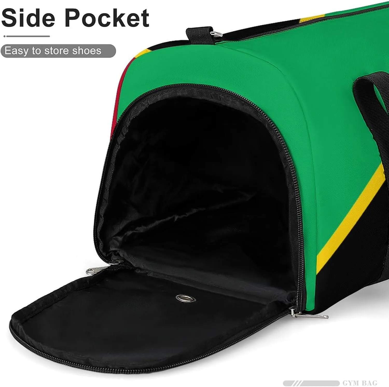 Saint Kitts Flag Gym Duffel Bag for Men Women Shoe Compartment Waterproof Lightweight Weekender