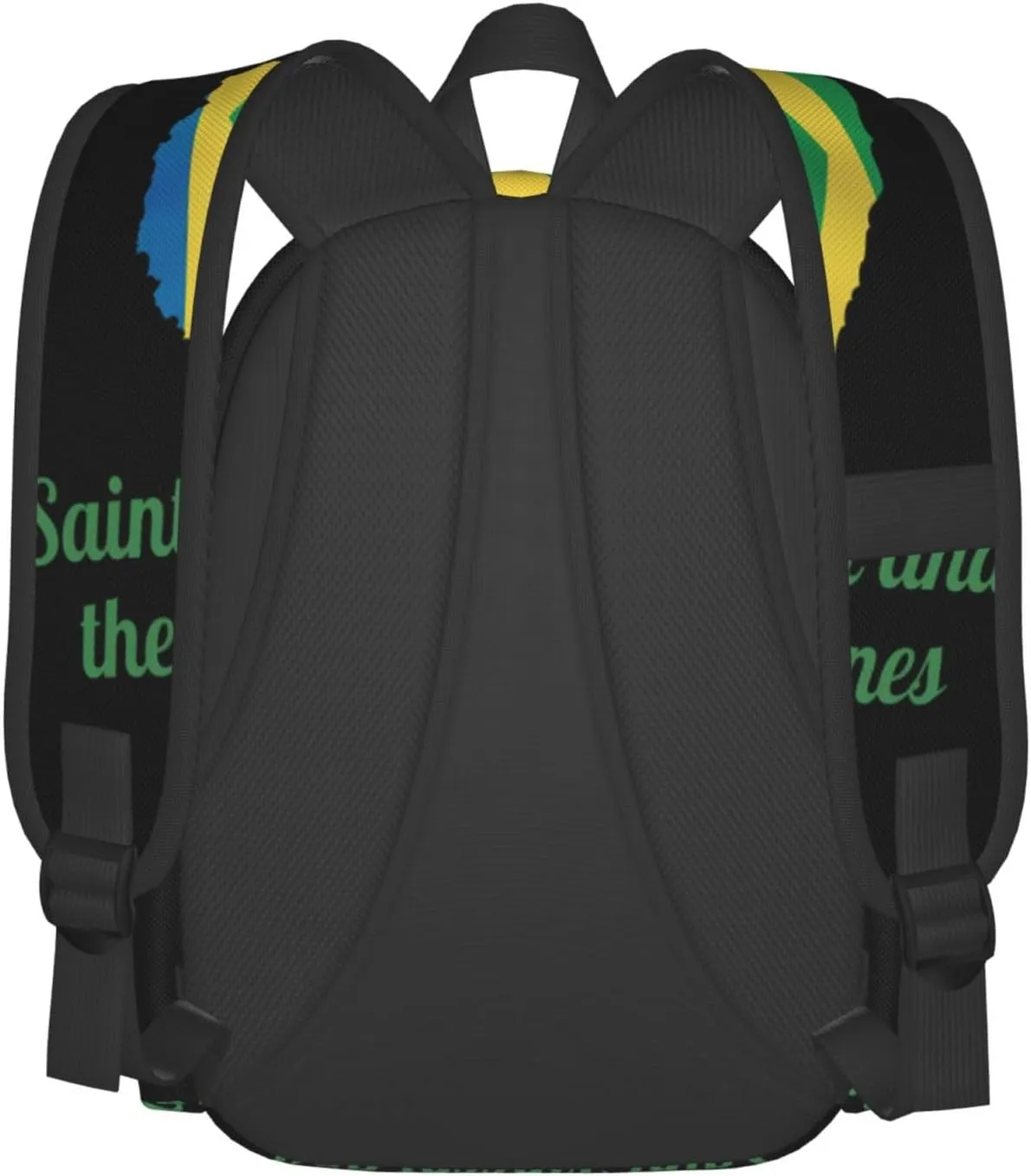 Saint Vincent and the Grenadines Map Flag Casual Backpack Large Capacity Travel Backpacks Laptop Daypack Commuter Rucksack Adjustable Strap Sports Bags for Hiking Biking