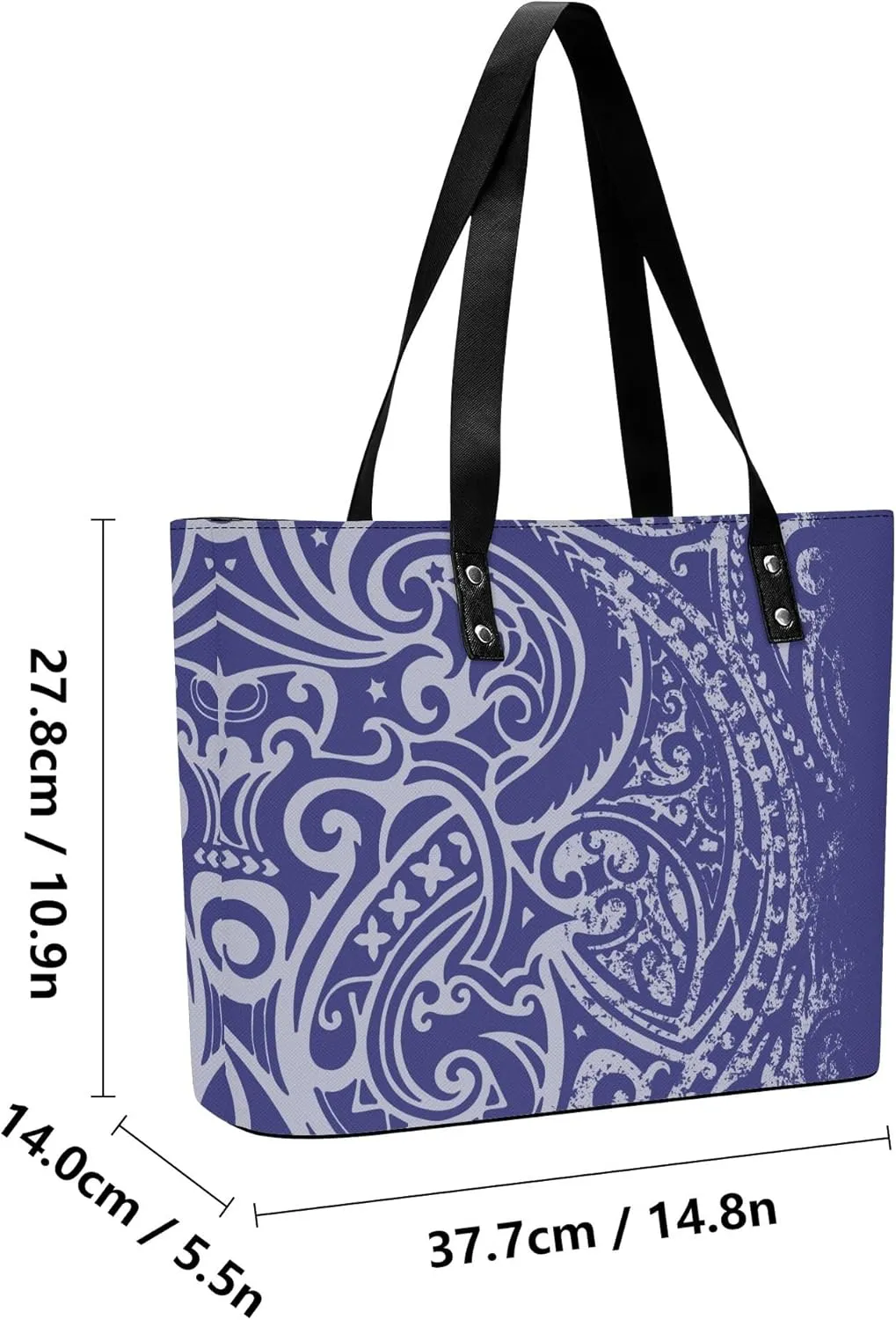 Samoa Tribal Design Women'S Handbag Large Capacity Shoulder Bag Polynesian 2-Piece Women'S Bag The Same Purse