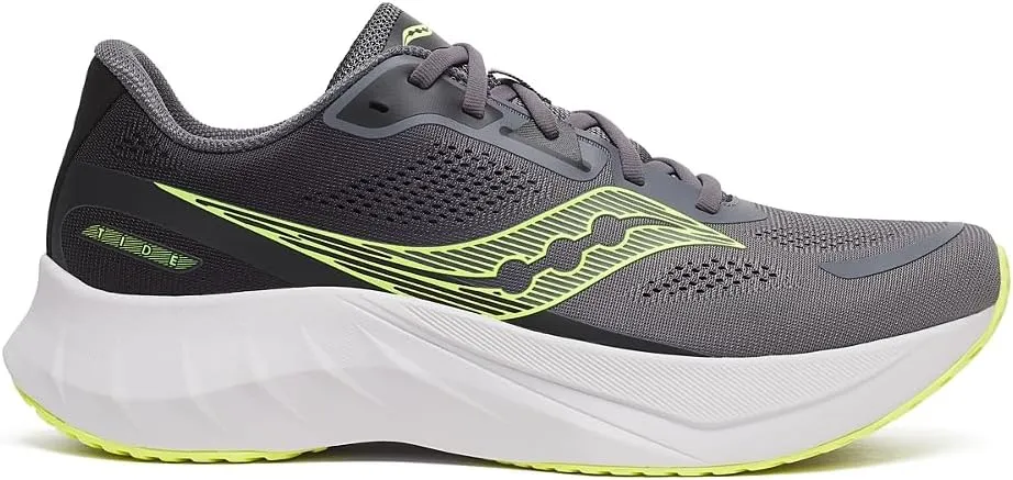 Saucony Men's Tide 2 Sneaker, Carbon/Primrose, 14