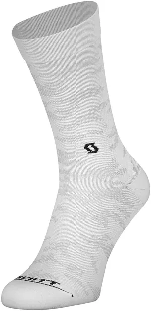 SCOTT TRAIL CAMO CREW SOCK SS22 WHITE-BLACK XL