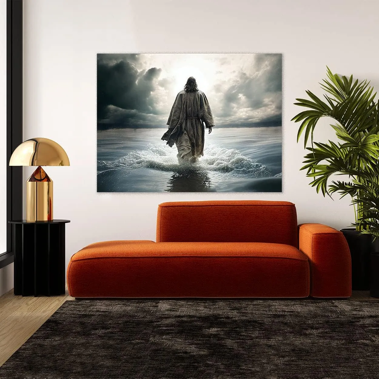 Sense Canvas Jesus 1 Canvas Art - Home Decor Wall Art Print Poster Painting Large 40x30 / 0.75"