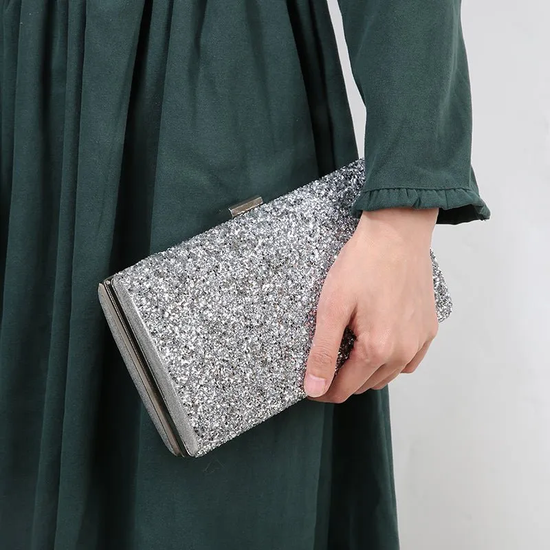 Sequin Evening Bag Female Diamond Clutch