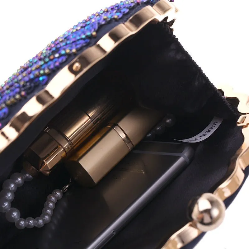 Sequin Shell Shape Women's Clutch Purse