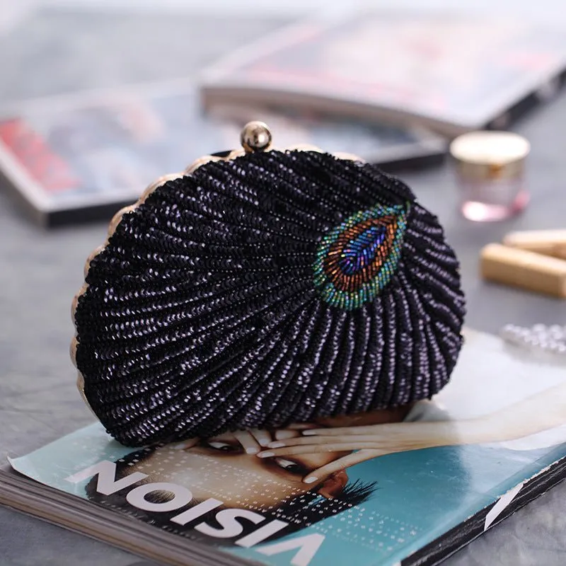 Sequin Shell Shape Women's Clutch Purse