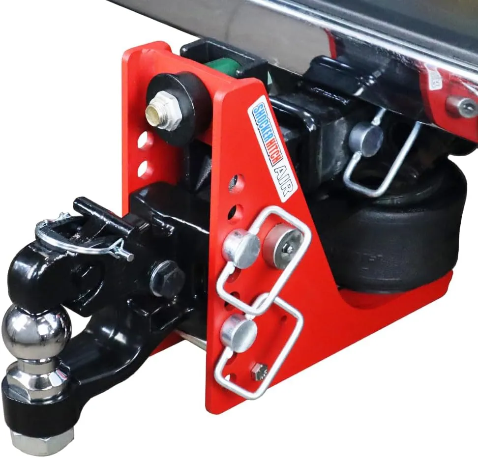 Shocker Air Channel Pintle & Ball Hitch, Fits 2" Hitch Has 2" Ball