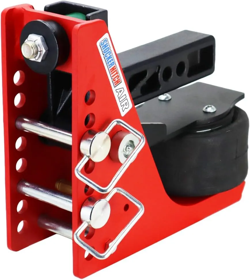 Shocker Air Channel Pintle & Ball Hitch, Fits 2" Hitch Has 2" Ball