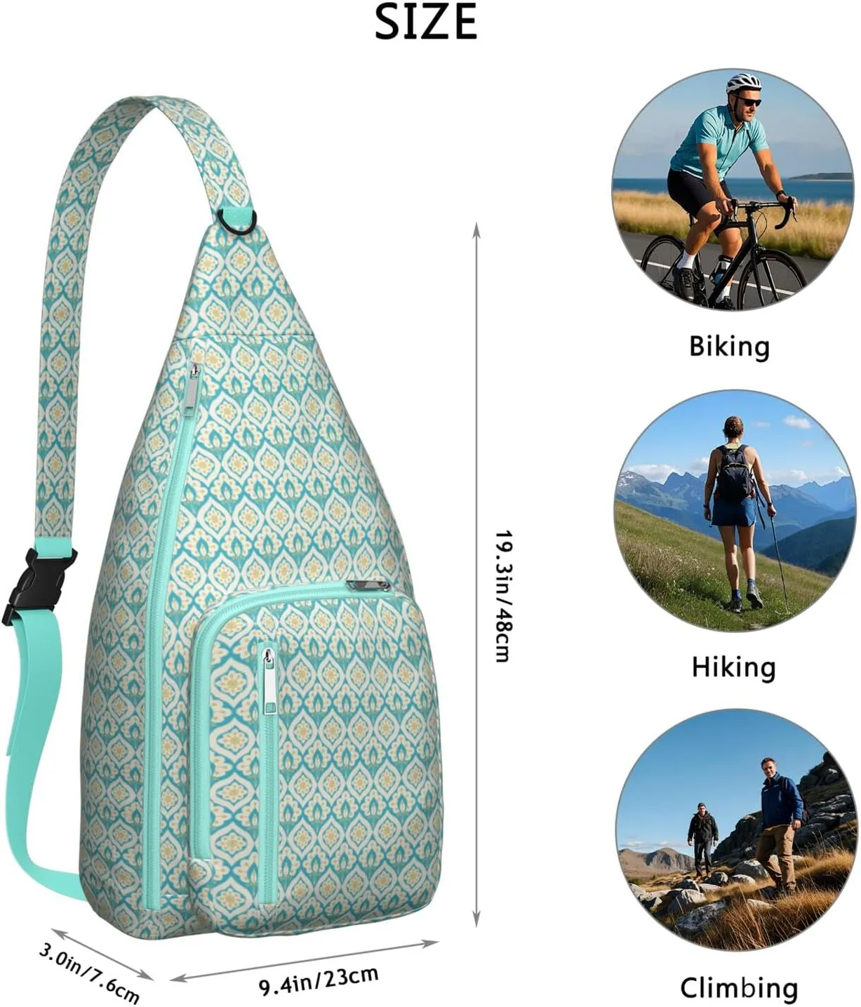 Shoulder Sling Crossbody Casual Chest Bag For Travel Sports Running,Backpack for Men & Women Lightweight Sports BagCrossbody Concealed Carry,Abstract Shoulder Bag Waterproof Chest Bag