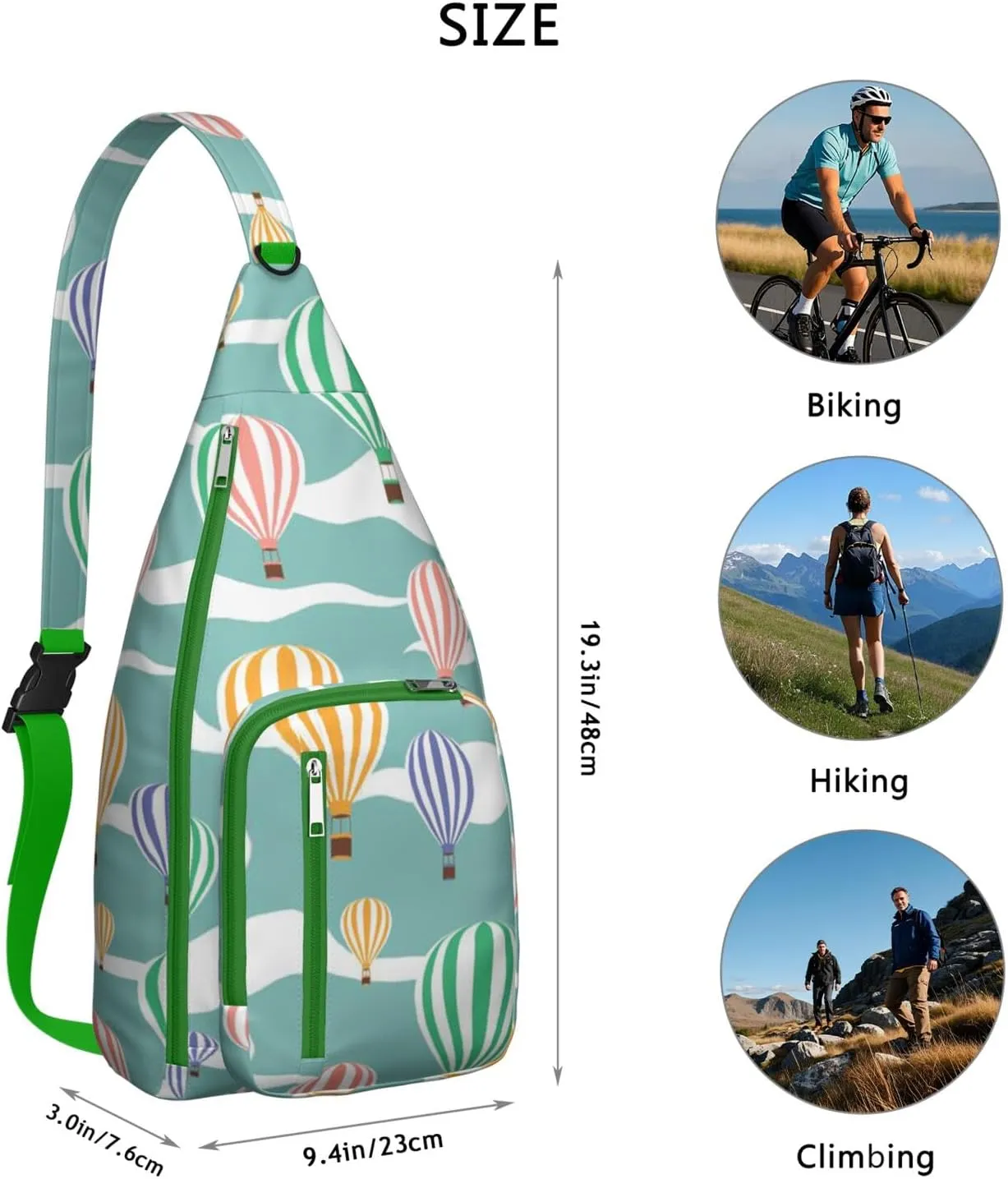 Shoulder Sling Crossbody Casual Chest Bag For Travel Sports Running,Backpack for Men & Women Lightweight Sports BagCrossbody Concealed Carry,Abstract Shoulder Bag Waterproof Chest Bag