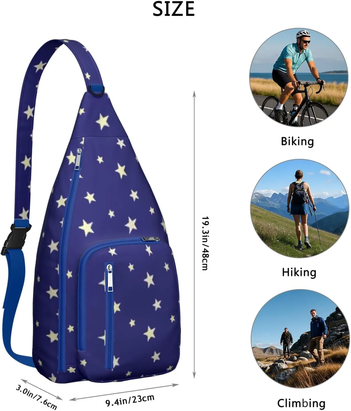 Shoulder Sling Crossbody Casual Chest Bag For Travel Sports Running,Backpack for Men & Women Lightweight Sports BagCrossbody Concealed Carry,Abstract Shoulder Bag Waterproof Chest Bag