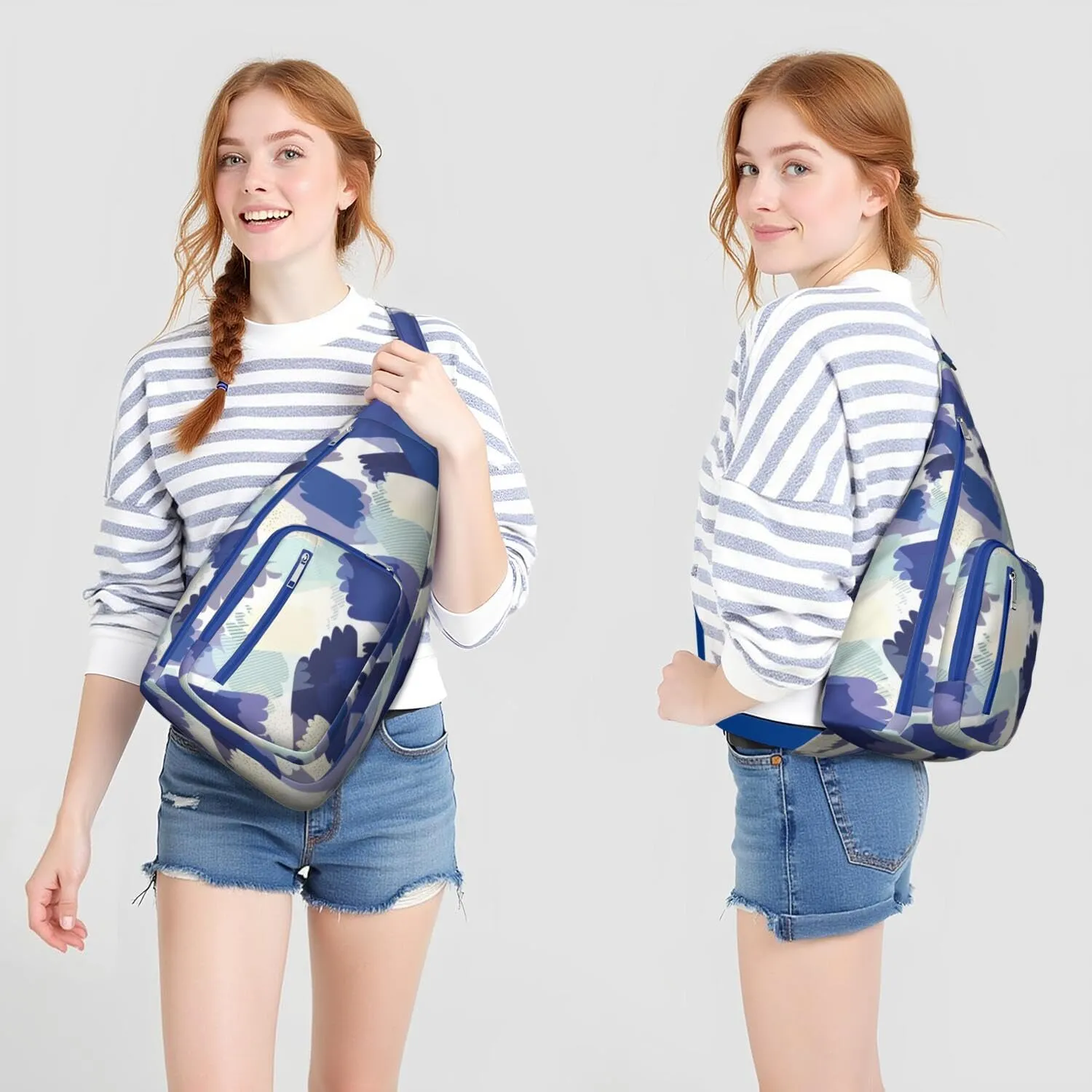 Shoulder Sling Crossbody Casual Chest Bag For Travel Sports Running,Backpack for Men & Women Lightweight Sports BagCrossbody Concealed Carry,Fashion Shoulder Bag Waterproof Chest Bag