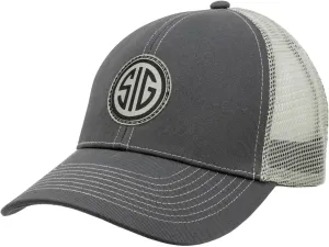 Sig Sauer Unisex Mark Woven Patch Adjustable Breathable Mesh Panels Active Sports Outdoor Range Shooting Hunting Trucker Hat