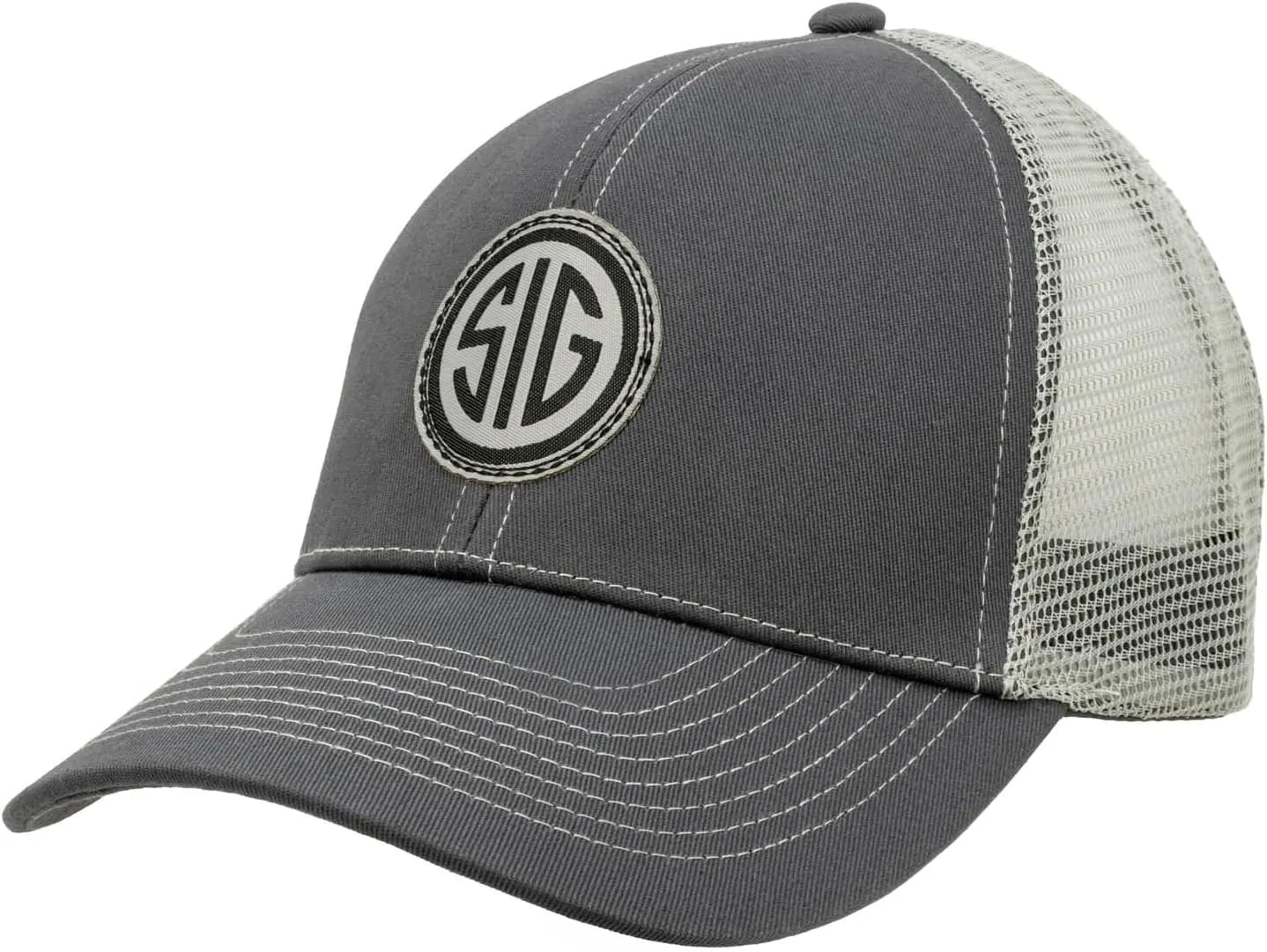 Sig Sauer Unisex Mark Woven Patch Adjustable Breathable Mesh Panels Active Sports Outdoor Range Shooting Hunting Trucker Hat