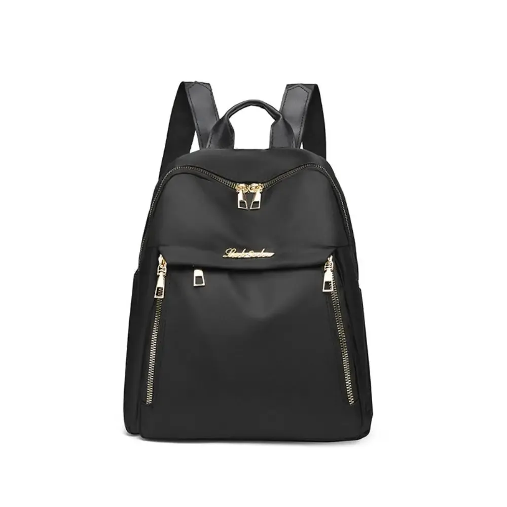 Simple Black Large Capacity Backpacks