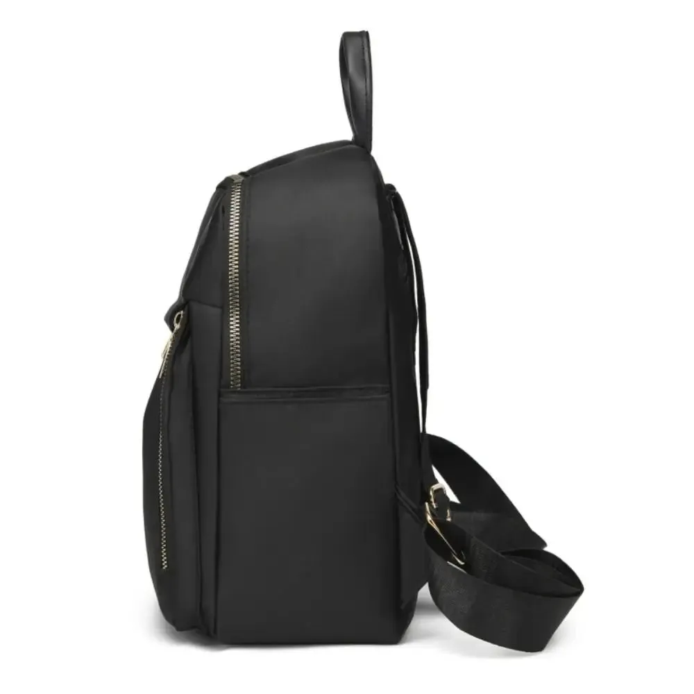 Simple Black Large Capacity Backpacks