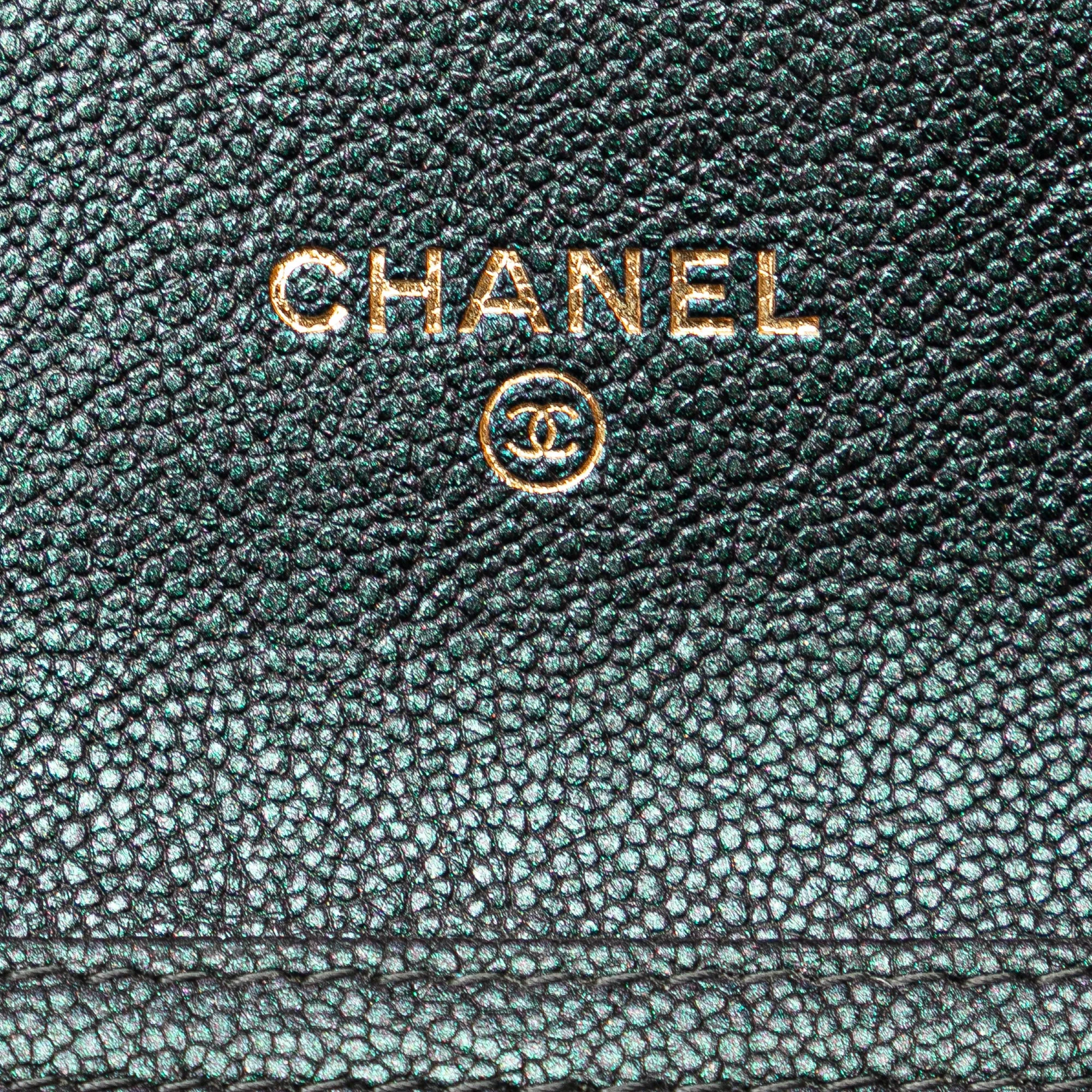 Small Iridescent Caviar Single Flap