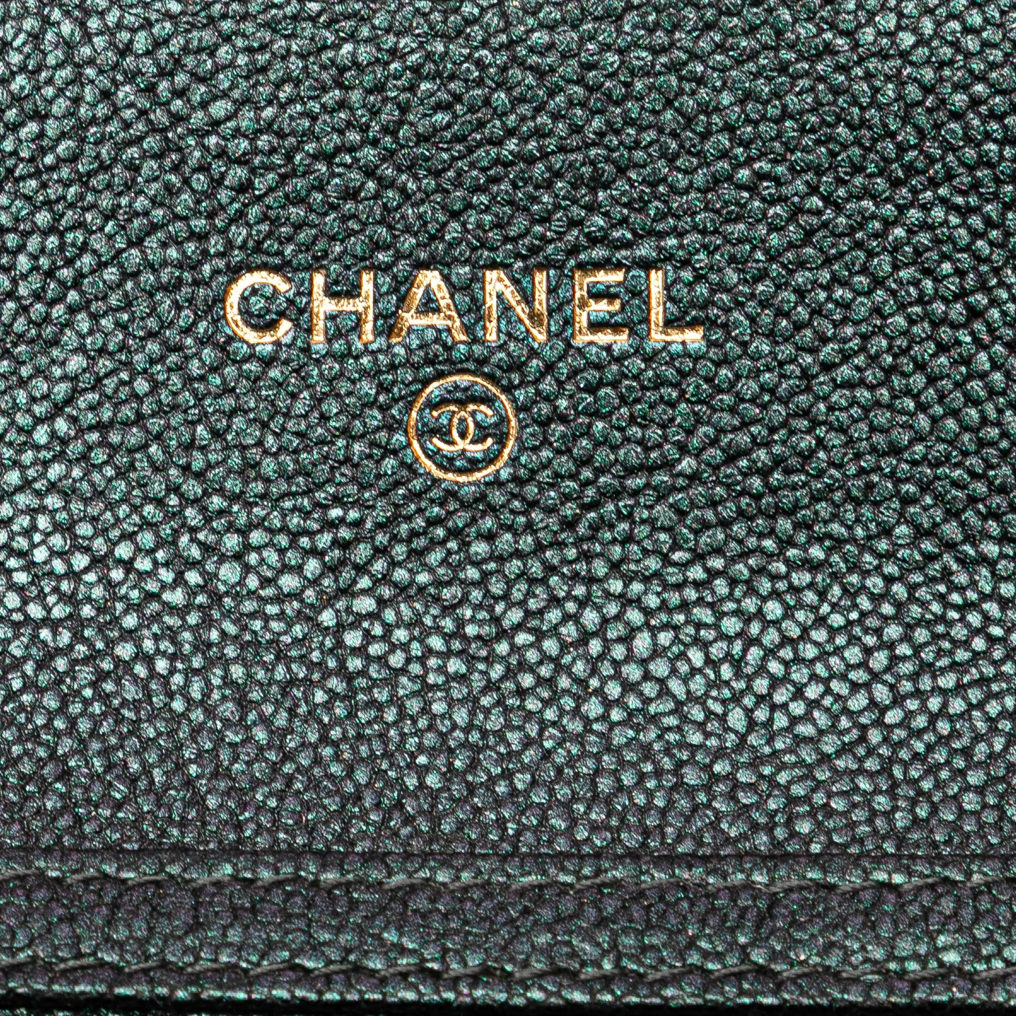 Small Iridescent Caviar Single Flap