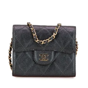 Small Iridescent Caviar Single Flap