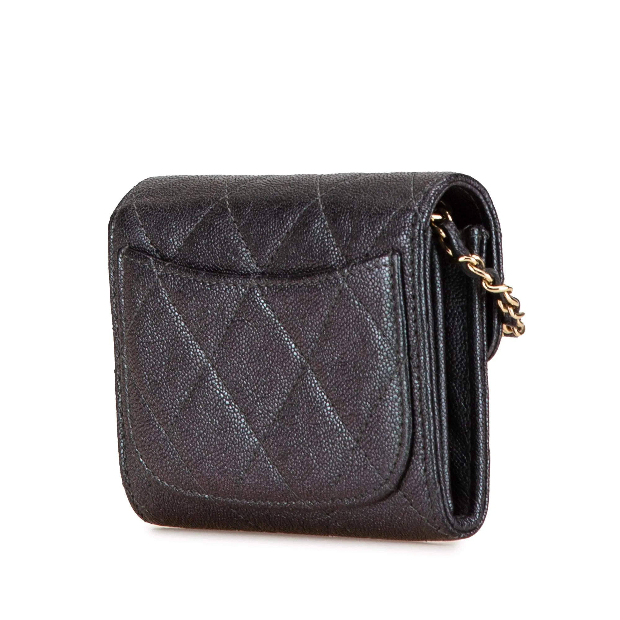Small Iridescent Caviar Single Flap