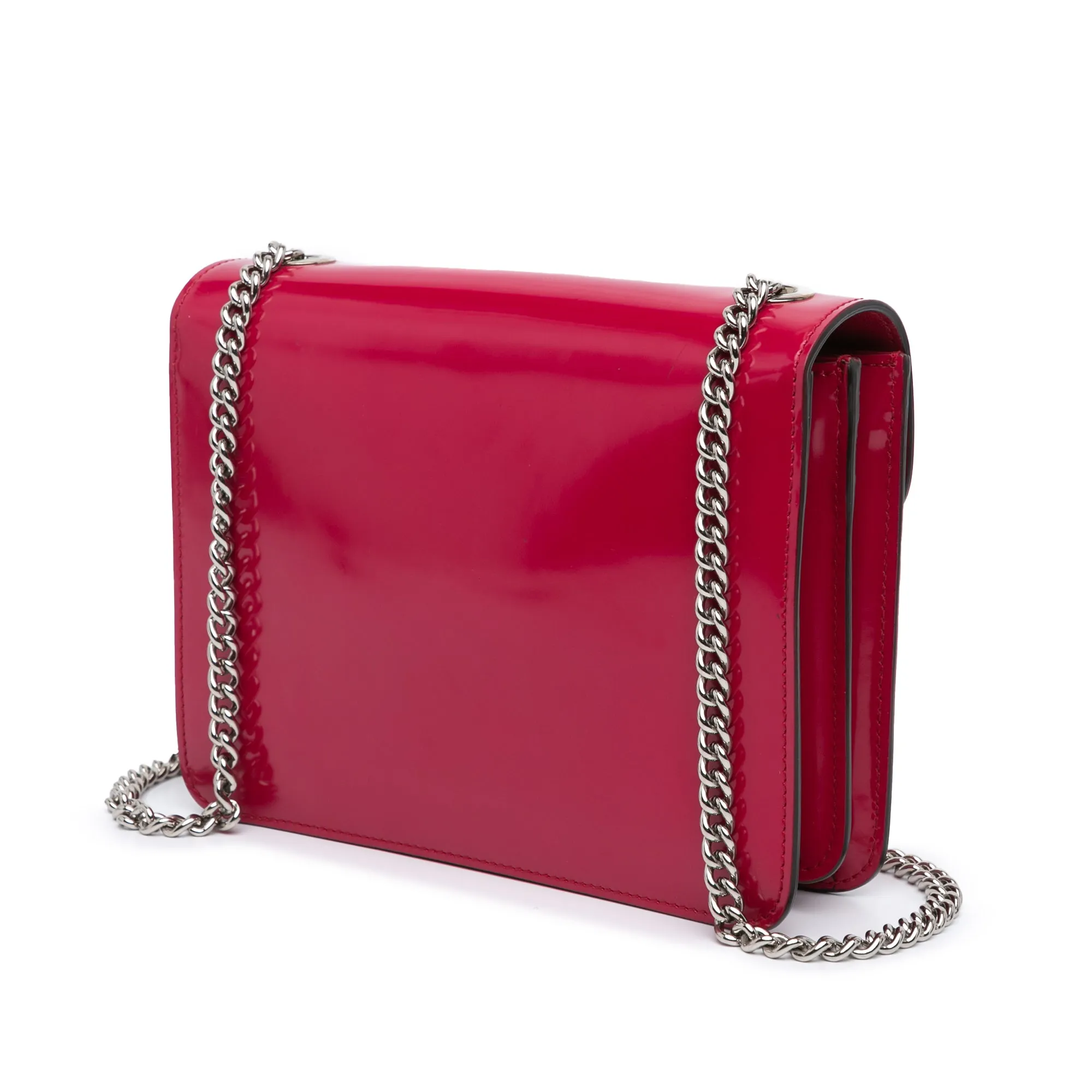 Small Polished Calfskin Interlocking G Dollar Crossbody