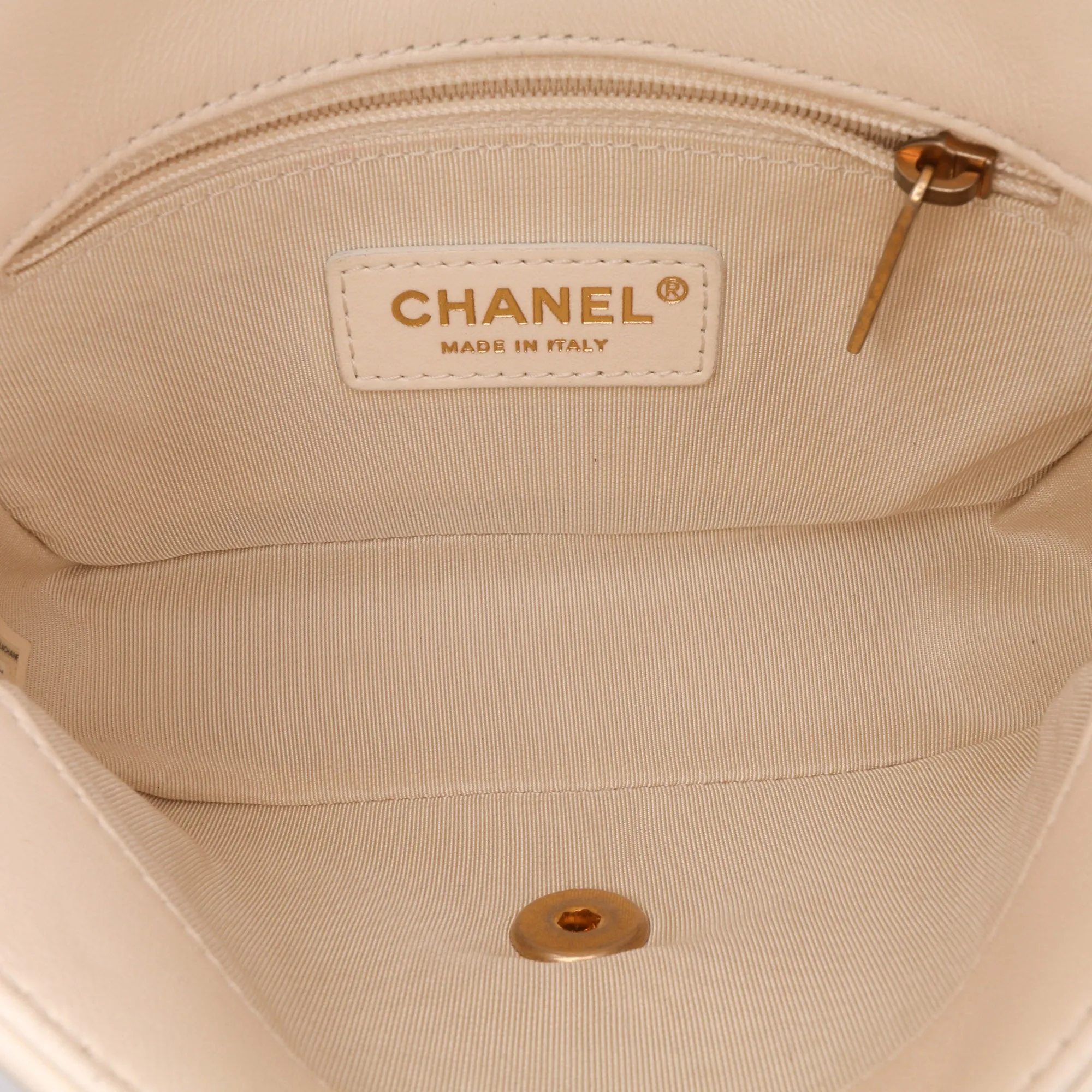 Small Quilted Lambskin CC Coin Flap
