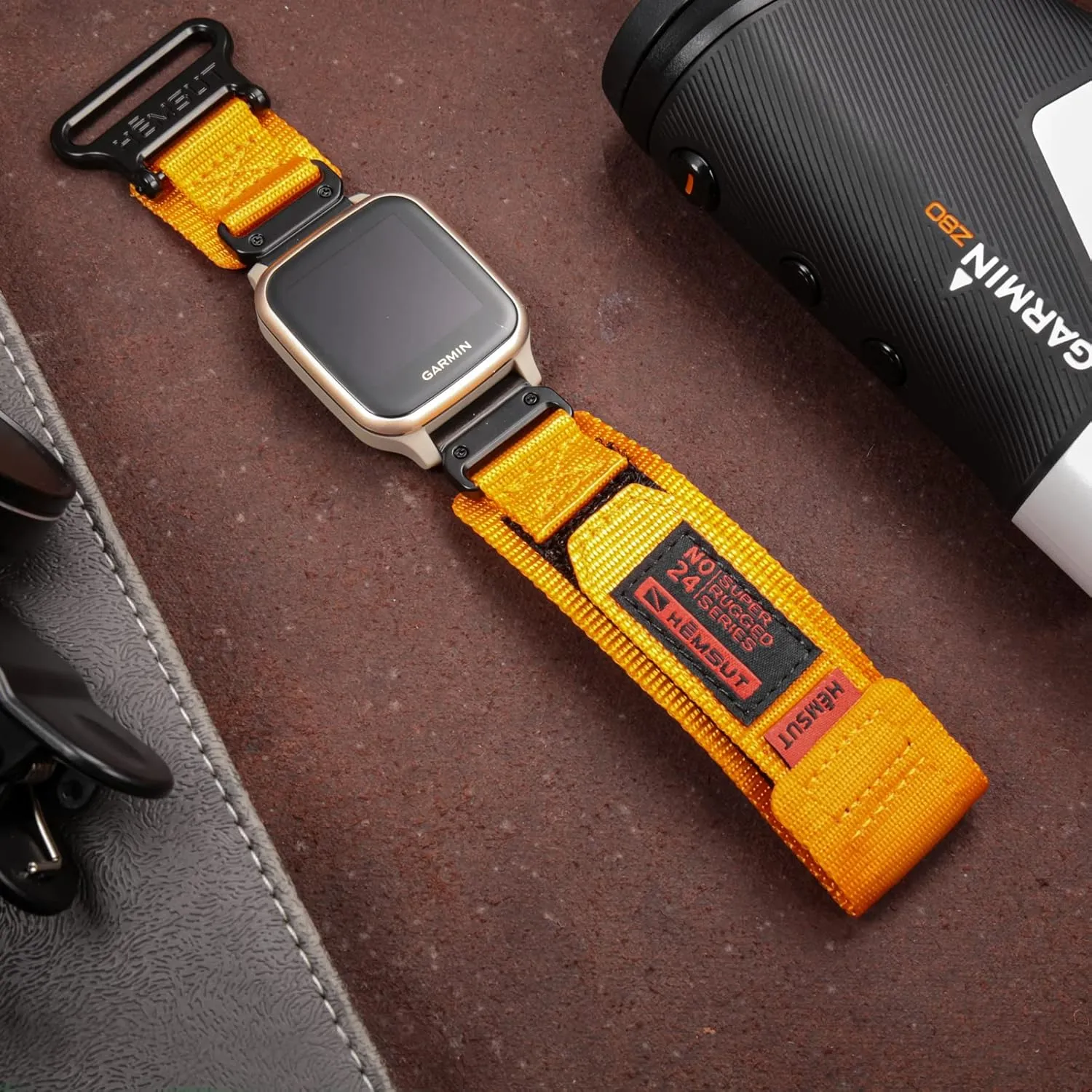 SMITHA Compatible for Garmin Watch Band Venu/Venu Sq/Venu Sq Music/Venu 2/Venu 3 Quick Release Pins, Super Rugged Nylon Sports Strap With Woven Loop Design, 20mm Replacement Strap