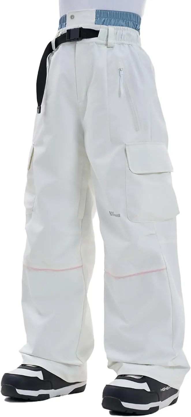 Snowboard Pants for Women Men Baggy Ski Pants Loose Warm Insulation Waterproof Windproof