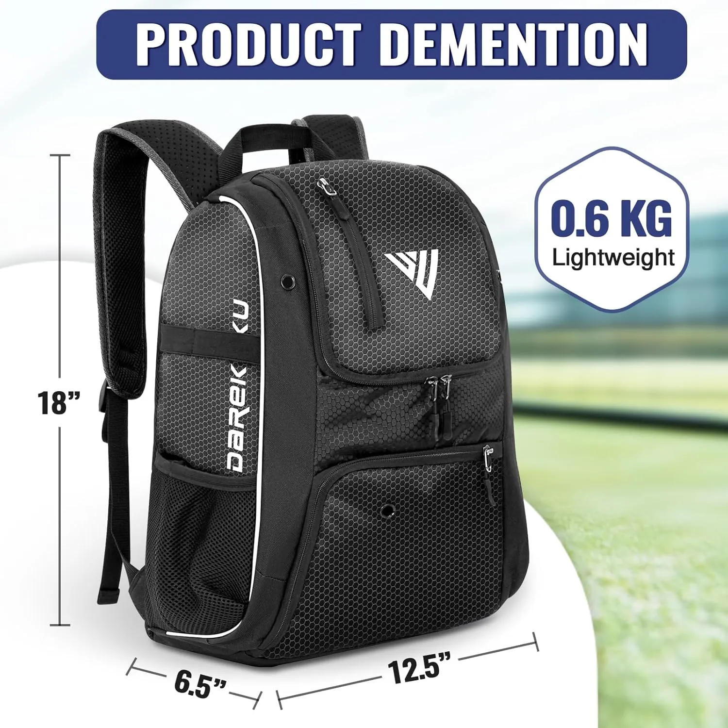 Soccer Bag With Portable Hand Bag For Ball & Shoes, Sports Training Backpack For Volleyball & Softball & Basketball & Football & Baseball For Boys & Girls & Adults