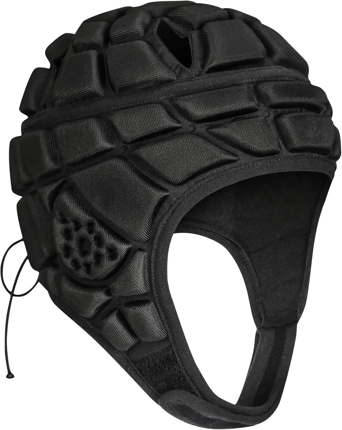 Soft Helmet Rugby Headgear Flag Football Helmet 7 on 7 Shell Padded Headguard Adjustable Head Protector Soccer Goalie Lacrosse Goalkeeper Head Protection for Youth Kids Adult