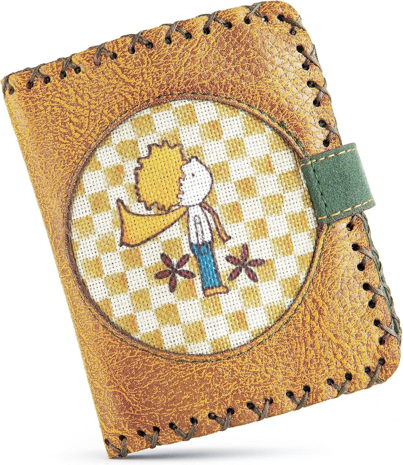 Soft Leather Purse for Women, Trifold Design, 12 Credit Card Holder, Coin Zipper Pocket, 2 ID Windows, Slim Travel Wallet – A Thoughtful Gift for Her., Yellow | Little Prince, Small, Soft