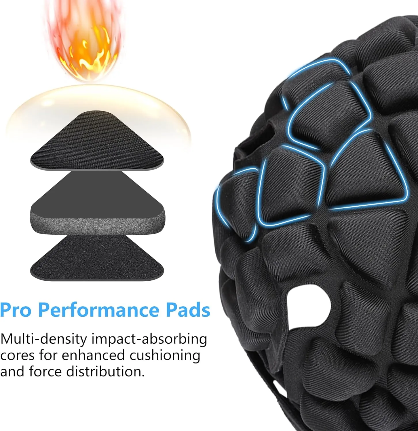 Soft Shell Flag Football Helmet for Youth Kids Adults, 7v7 Rugby Scrum Cap with Adjustable Breathable EVA Foam Padded Head Protector