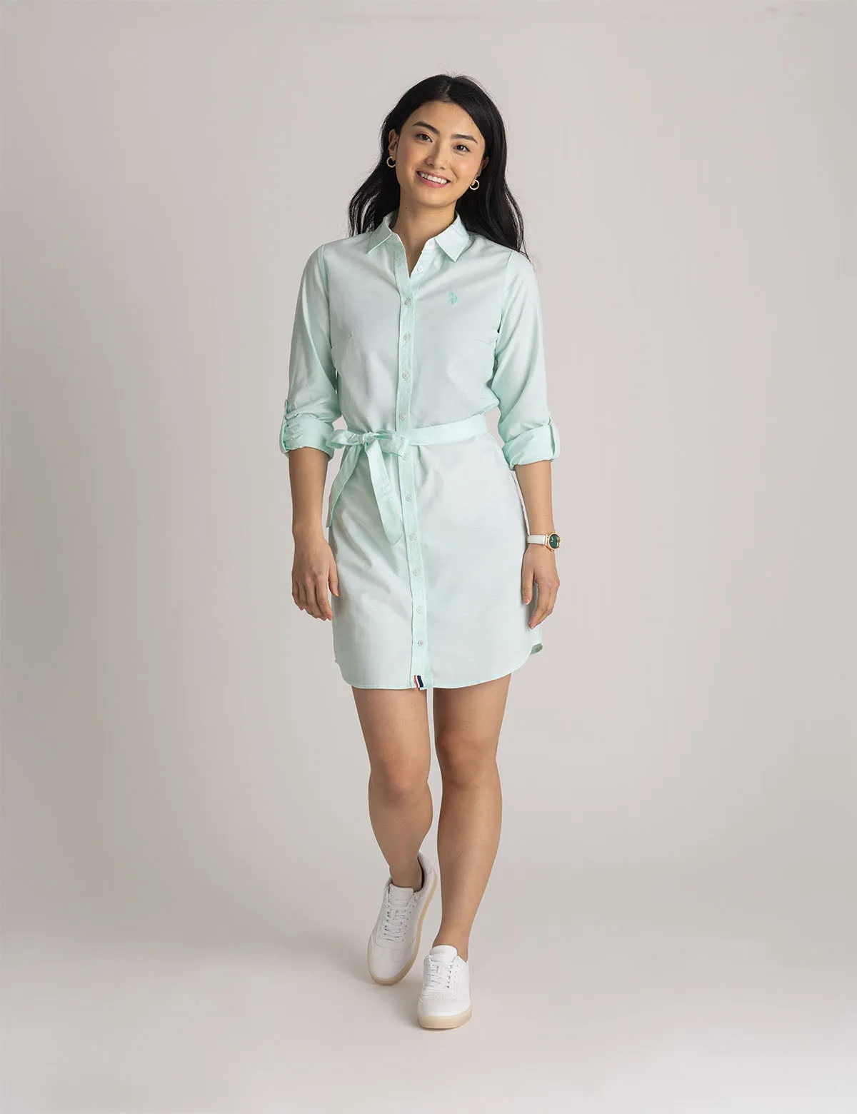 SOLID OXFORD DRESS