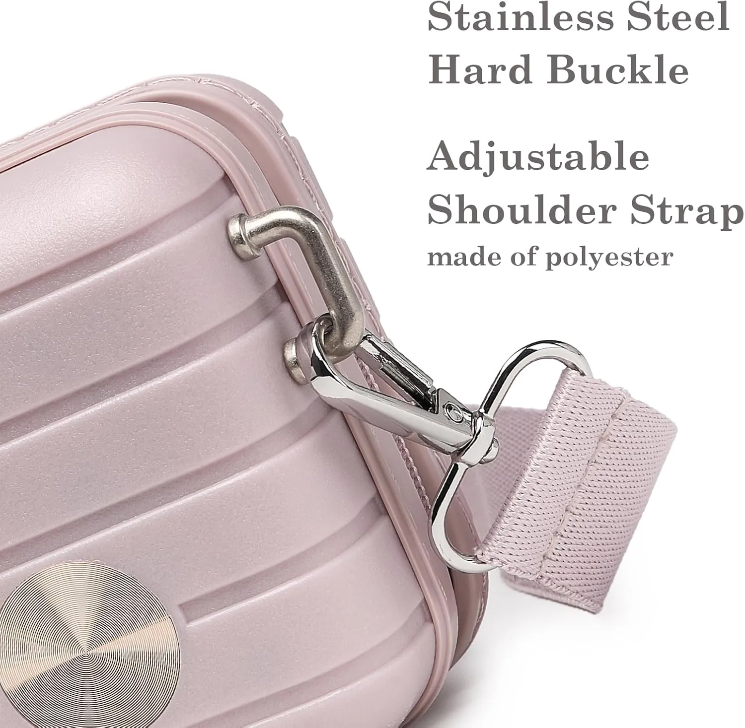 Somago Hard Shell Small Festival Handbag with Adjustable Strap, Crossbody Cell Phone Purse, 6 Inch Cosmetic Bag