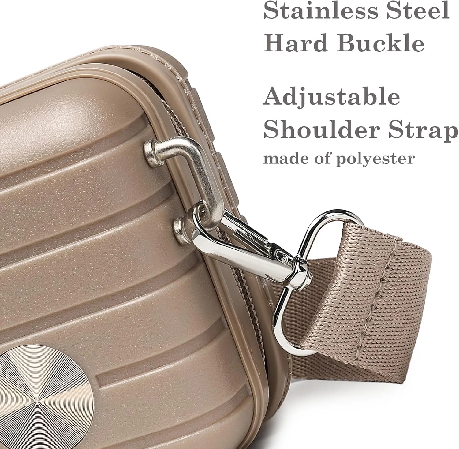Somago Hard Shell Small Festival Handbag with Adjustable Strap, Crossbody Cell Phone Purse, 6 Inch Cosmetic Bag