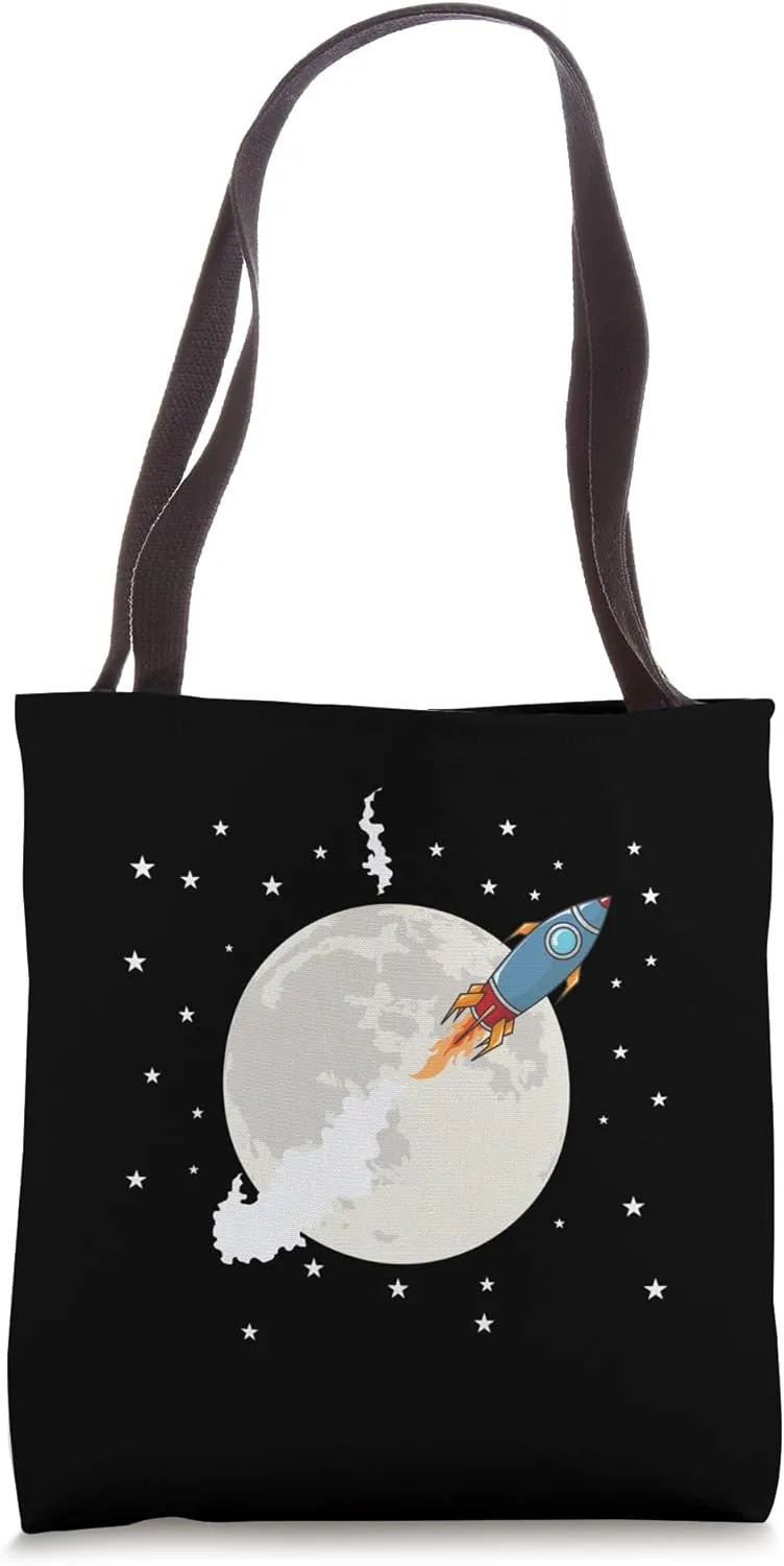 Space Rocket Pioneer of the Stars Tote Bag