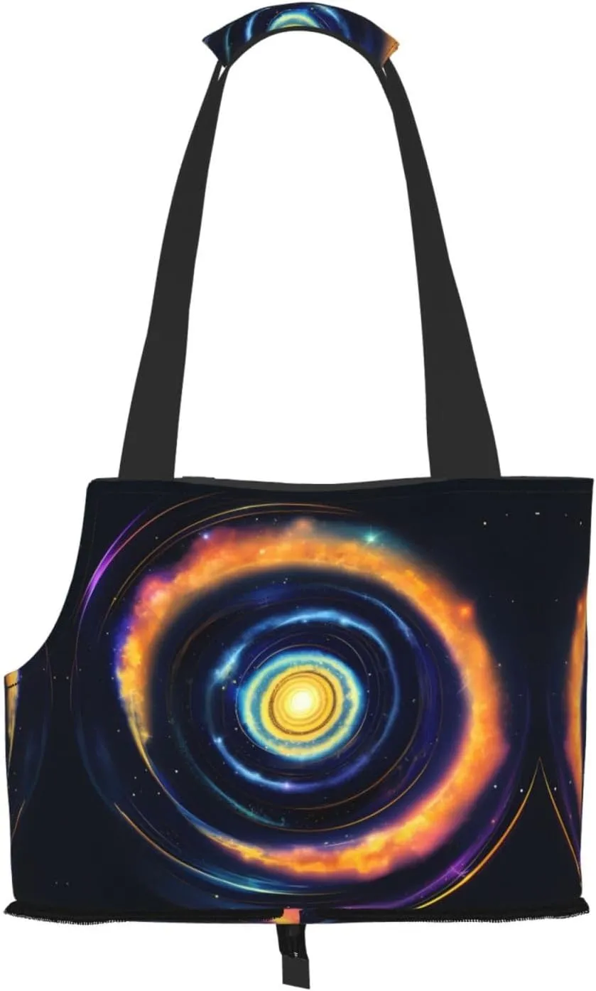 Space Spiral Cosmic Energy Stylish and Portable Pet Crossbody Bag - Pet Tote Bag for Small Dogs - Pet Tote Bag, Crossbody Bag for Petsï¼Œ