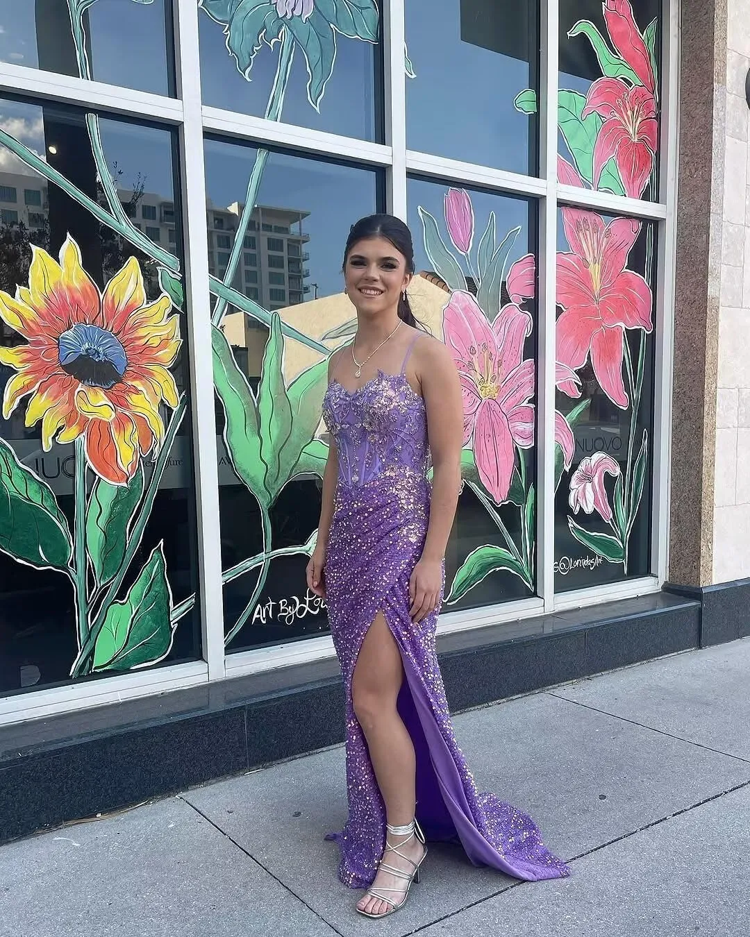 Sparkly Sequin Prom Dresses 2025 Long Mermaid Lace Applique Evening Dress Spaghetti Straps Pleated Formal Gown with Slit