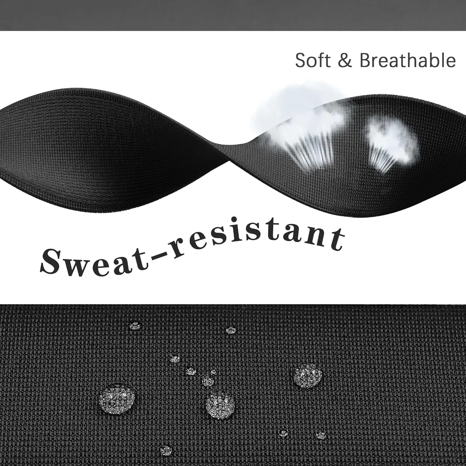 Splash-Proof Nylon Compatible with Whoop Band 4.0 Band and Whoop 3.0, Water-Resistant Fast-Drying Soft Sport Breathable Adjustable Waterproof Wristband Replacement for Men Women