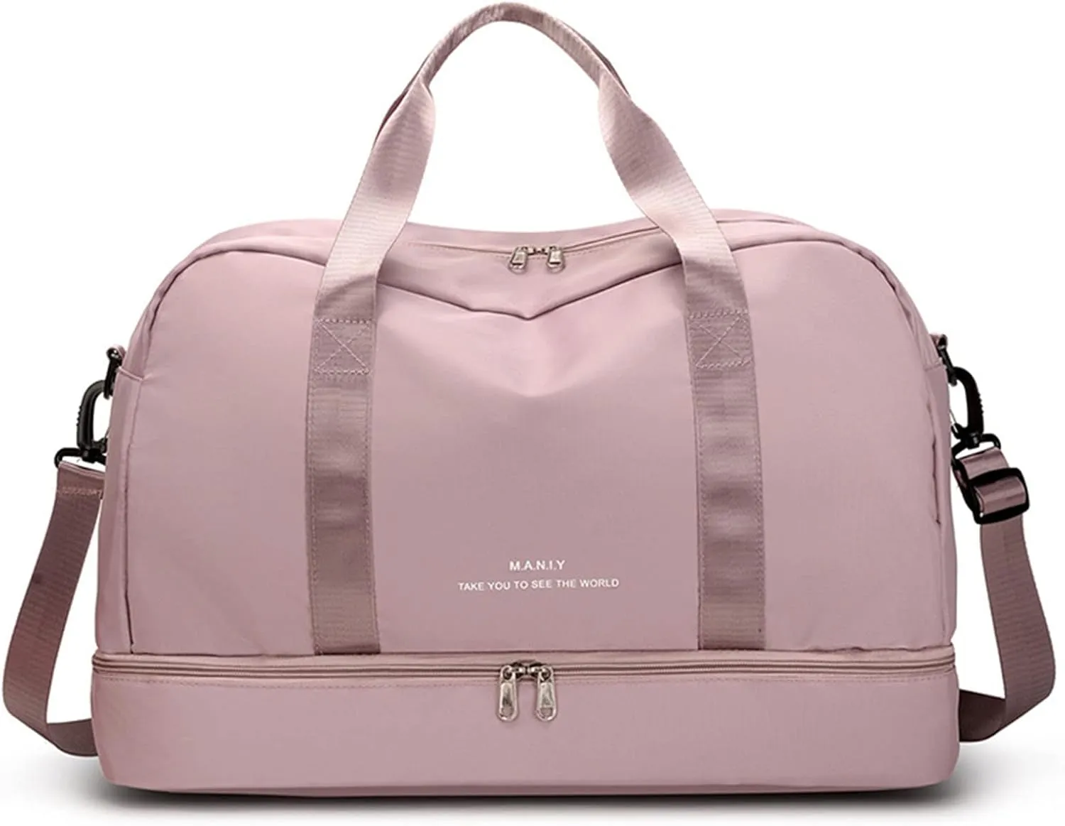 Sport Bag Unisex Dry Wet Separation Fitness Shoulder Bag with Shoes Compartment
