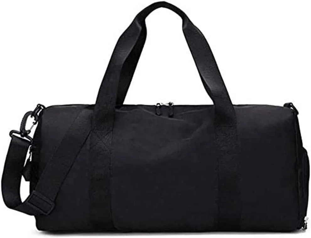 Sports Gym Bag Waterproof Weekender Bag for Women and Men Swim Sports Travel Gym Bag (Black)